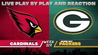 Cardinals vs Packers Live Play by Play amp Reaction [upl. by Ahsekan989]