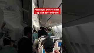 Passenger tries to open airplane door on Korean Air A330 airbus aviation turbulence [upl. by Leidgam705]