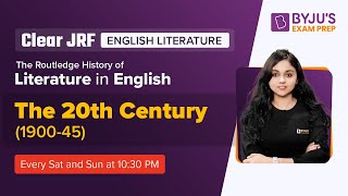 UGC NET English 2022  Routledge History of Literature  The 20th Century 190045  Neerja Mam [upl. by Armanda]