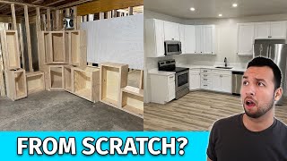 How to Build Kitchen Cabinets  START TO FINISH [upl. by Dambro]