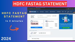 FASTag Registration Process  Hdfc se FASTag Kaise Banaye  How To Apply FASTag Online  HDFC fastag [upl. by Ardnatal255]