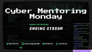 Cyber Mentoring Monday [upl. by Ecirtnahc]