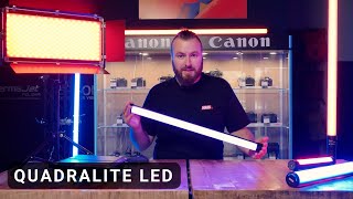 Quadralite LED  Przegląd efektowych lamp światła ciągłego [upl. by Grous]