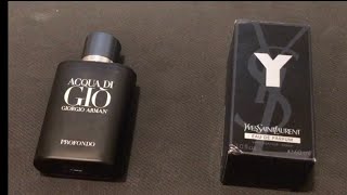 acqua di gio profondo VS YSL Y EDP [upl. by Bolitho]