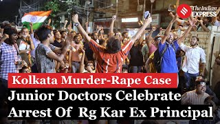 CBI Arrest of ExRG Kar Principal Sparks Celebration Among Junior Doctors [upl. by Nahtanhoj]