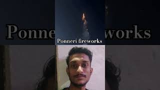 Ponneri fireworks 💥🧨skyshot crackers diwalispecial patakhe bombs youtubeshorts shorts [upl. by Aicak542]