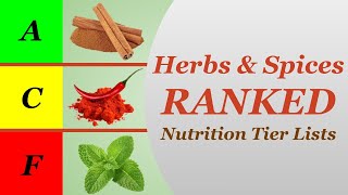 Nutrition Tier Lists Herbs amp Spices [upl. by Somerset]