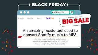 Black Friday Deal for AudiFab Music Converter 2023 [upl. by Weisman]