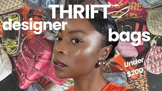 Thrifting Designer Bags Under 200 How I Find Authentic Luxury For Cheap [upl. by Oilla323]