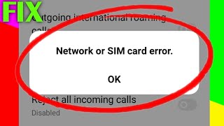 How to Fix Call Barring quotNetwork or Sim Card errorquot Problem Solved [upl. by Norword266]