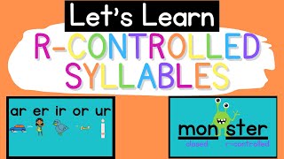 Rcontrolled Syllables Syllable Types [upl. by Pauletta]