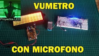 Explicando vumetro con microfono y montaje final con pcb [upl. by Benis963]