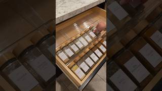 alphabetizing my spice drawer 🤌 spiceasmr organization organize shortsvideo organize [upl. by Batsheva]