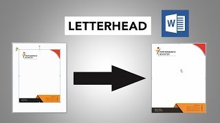 How to Insert Letterhead in MS Word with Full Width and Height [upl. by Dannon]