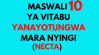 Jinsi Ya Kujibu Maswali Ya VitabuKIDATO CHA 34Necta NECTA ONLINEFORM 3FORM 4KISWAHILIform 6 [upl. by Anma]