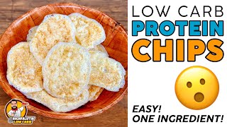 EASY amp CRISPY Low Carb CHIPS 😮 VIRAL Keto Protein CRISPS Recipe [upl. by Negeam658]