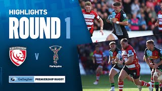 Gloucester v Harlequins  HIGHLIGHTS  Down To The Wire  Gallagher Premiership 202324 [upl. by Luzader]