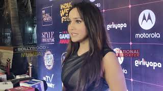 Ashi Singh Full Exclusive Interview At Red Carpet of IWMBUZZ Celebrati Party 2023  Ashi Singh [upl. by Naicul]