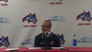 Stony Brook Football Postgame Press Conference  Aug 31 2023 [upl. by Assirhc200]