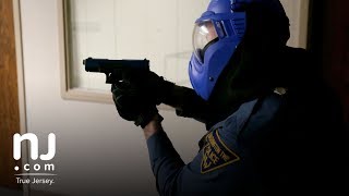 Police practice deescalation techniques with armed subject [upl. by Fabri]