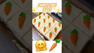 Carrot Cake Slices🥕 cake cakedecorating carrot carrotcake shorts cakeshorts fall autumn yt [upl. by Emelin827]