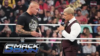 Cody Rhodes tells Randy Orton why he’ll team with Roman Reigns SmackDown highlights Sept 27 2024 [upl. by Nytram475]