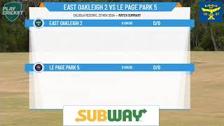 East Oakleigh 2 v Le Page Park 5 [upl. by Nan]