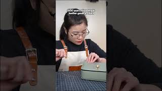 Highend handcrafted leather bag can customize different colors and handpainting do you love it🥰 [upl. by Irrahs733]