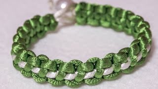 DIY Bracelets  Easy Silky Cord Crafts Tutorial  HandiWorks 65 [upl. by Etnod]