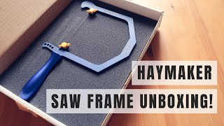 UNBOXING Haymaker Saw Frame by Lion Punch Forge and Pepetools Jewelers saw frame [upl. by Reerg]