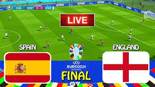 LIVE🔴 SPAIN vs ENGLAND  UEFA Euro 2024 FINAL  Live Football Match  FC 24 [upl. by Spindell]