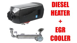 Chinese Diesel Heater upgrade with EGR cooler [upl. by Prebo]