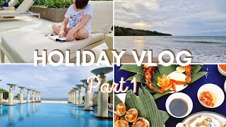 Holiday Vlog Part 1  Staycation at The Mulia Bali [upl. by Manouch]