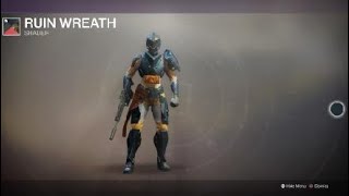 Destiny 2 Titan with Holdfast Armor and Ruin Wreath Shader [upl. by Sugna874]