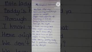 Mockingbird 🙏🎧💜👍 Eminem lyrics paper lyrics english shorts music short feed shorts songs [upl. by Leoj154]