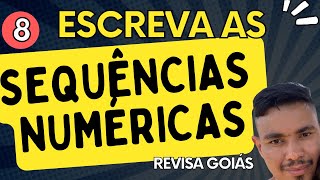 Mário criou uma sequência cujo termos podem ser REVISA GOIÁS 1° ano Professor Euler Matemática [upl. by Bonney]