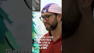 Andrew Luck is supporting Team USA and Stanford athletes at the 2024 Olympics in Paris [upl. by Mchail]