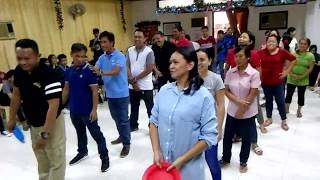 NLCM Church CHRISTmas Party 2017  Adults Plate Relay Game [upl. by Ydaf748]