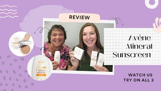 AveneUSA Solaire UV Mineral Multi defense spf 50  Compact Review amp Swatches [upl. by Kile354]