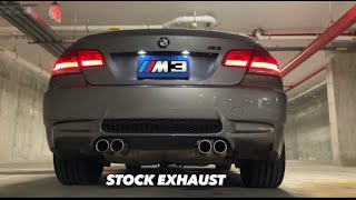 BMW E92 M3 Stock Exhaust  Start Up Revs amp Accelerations [upl. by Namolos]