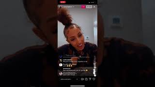 Toosii Girlfriend Samaria  singing on Instagram live [upl. by Sylirama]