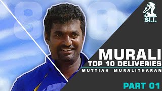 Top 10 Muttiah Muralidharan Unplayable Deliveries in Cricket History [upl. by Shawna]