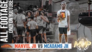 RCS Sports Middle School 8th Grade Championship Game  Manvel JH vs McAdams JH [upl. by Libbi]