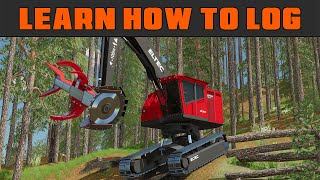 Part 2  Operating The Feller Buncher  Learn How To Log  FDR Logging [upl. by Colville]