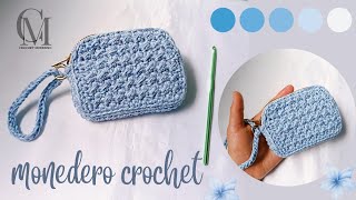 🫧Monedero simple a Crochet Paso a Paso 🧶 Tutorial de monedero a Crochet fácil [upl. by Ajin]