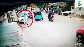 Accident near De mazenod college Kandana cctv srilanka [upl. by Maddie610]