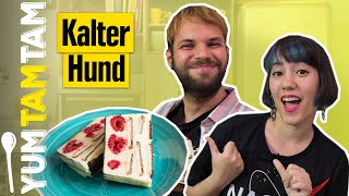 Kalter Hund mit weißer Schokolade I Kaltes KuchenRezept [upl. by Denison]