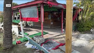 St Pete Beach residents and business owners assess damage after Helene [upl. by Oiluig]