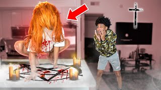 ACTING LIKE IM POSSESSED Prank On Boyfriend HE CRIED [upl. by Ainoloppa]