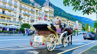 Peaceful evening walk in Swiss Town INTERLAKEN 🇨🇭Switzerland [upl. by Sleinad987]